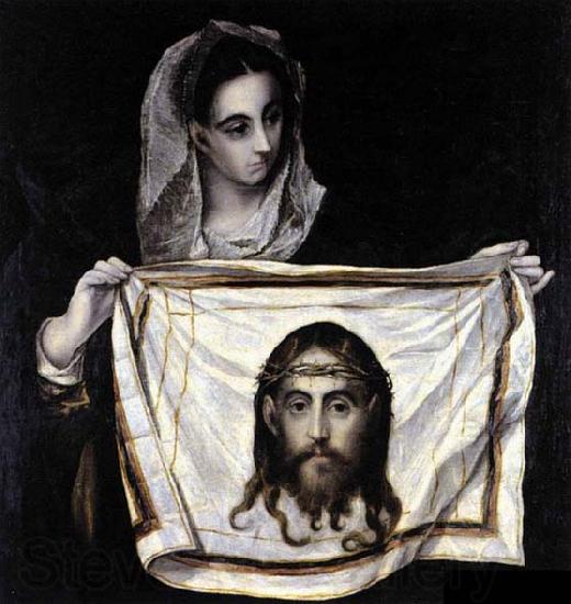 GRECO, El St Veronica Holding the Veil
